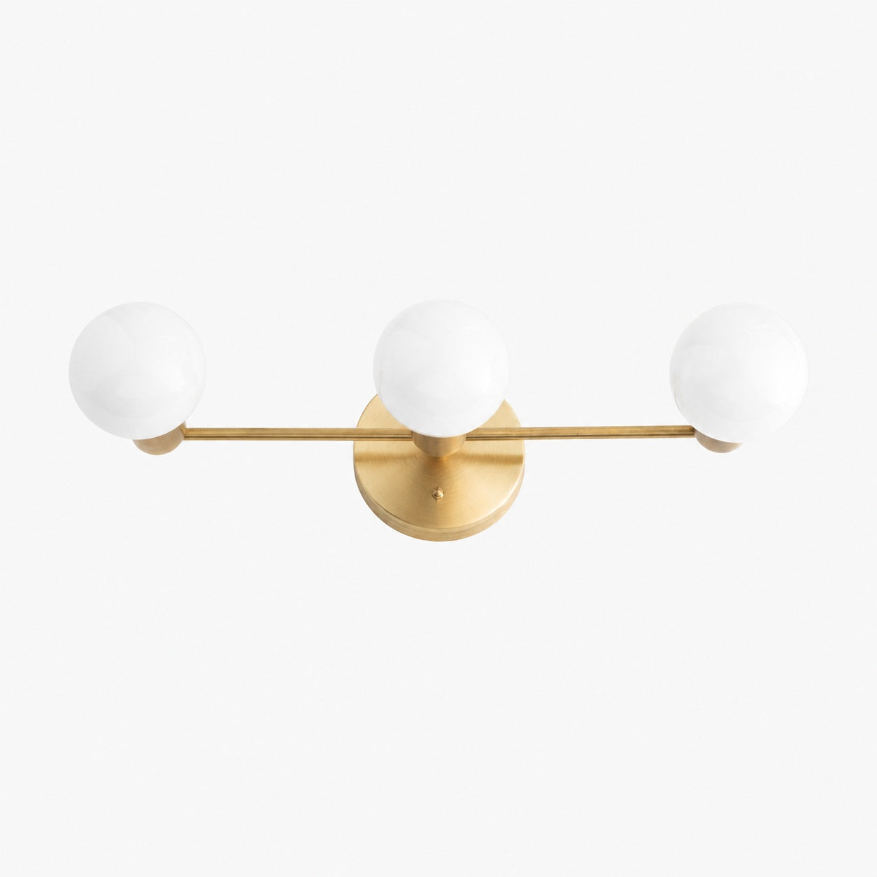 Glorica Glass Mid Century Modern Vanity Light - 3 Light Wall Fixture