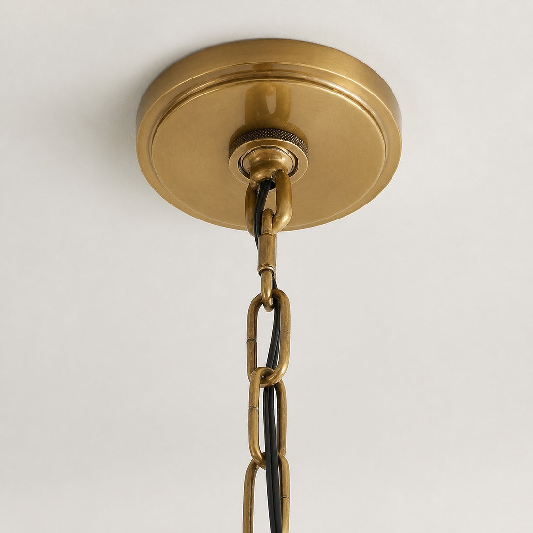 Reticula Modern Round Chandelier – Iron Frame with Open Circular Design for Dining or Entry