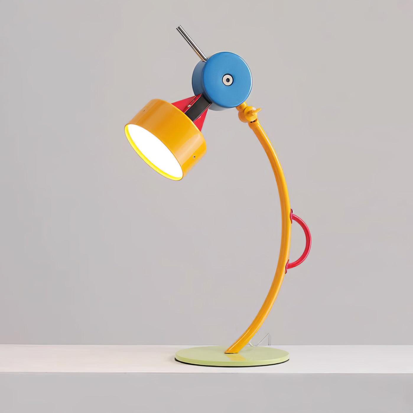 Colorful Curved Table Lamp
