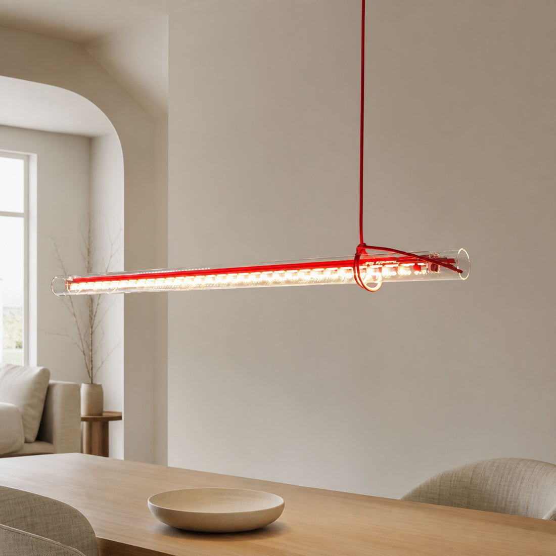 Tubular Linear LED Pendant Lamp