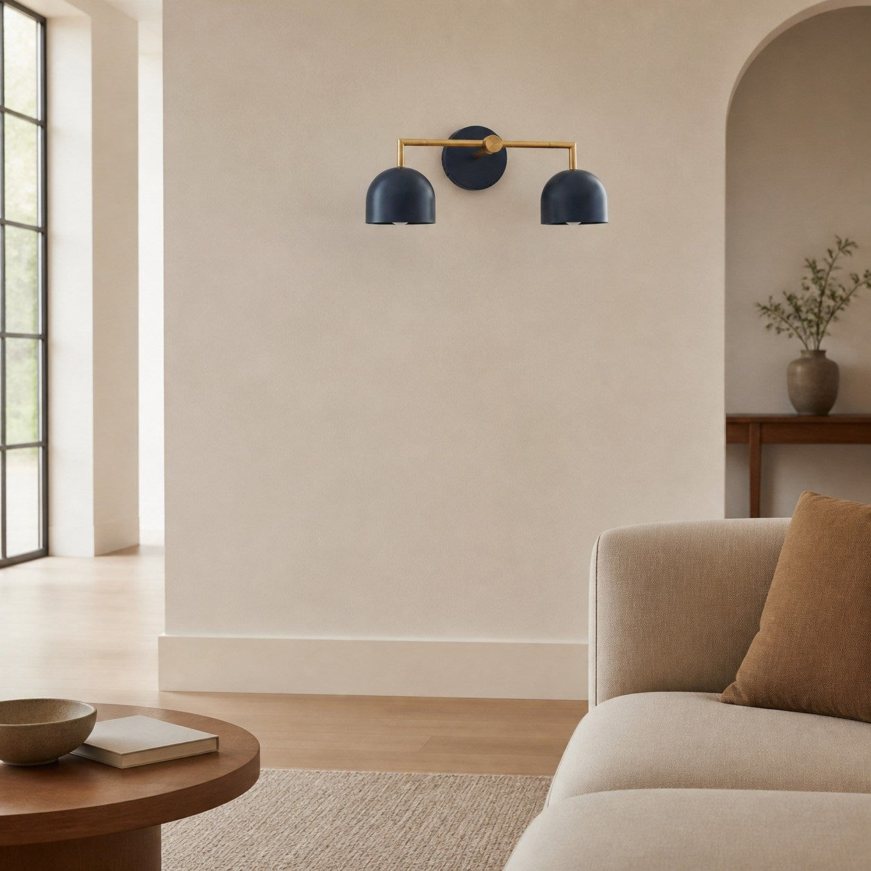 Metio Dome Farmhouse Vanity Wall Light Colorful Metal Sconce