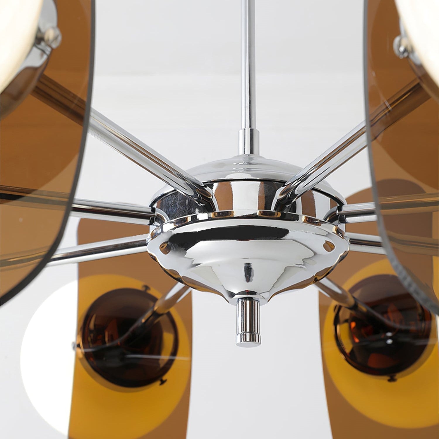 Modern Skateboard Shape Chandelier