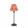 Bronzuno Patterned Fabric Table Lamp - Brass or Bronze Finish Modern-Bohemian Bedside & Living Space Light