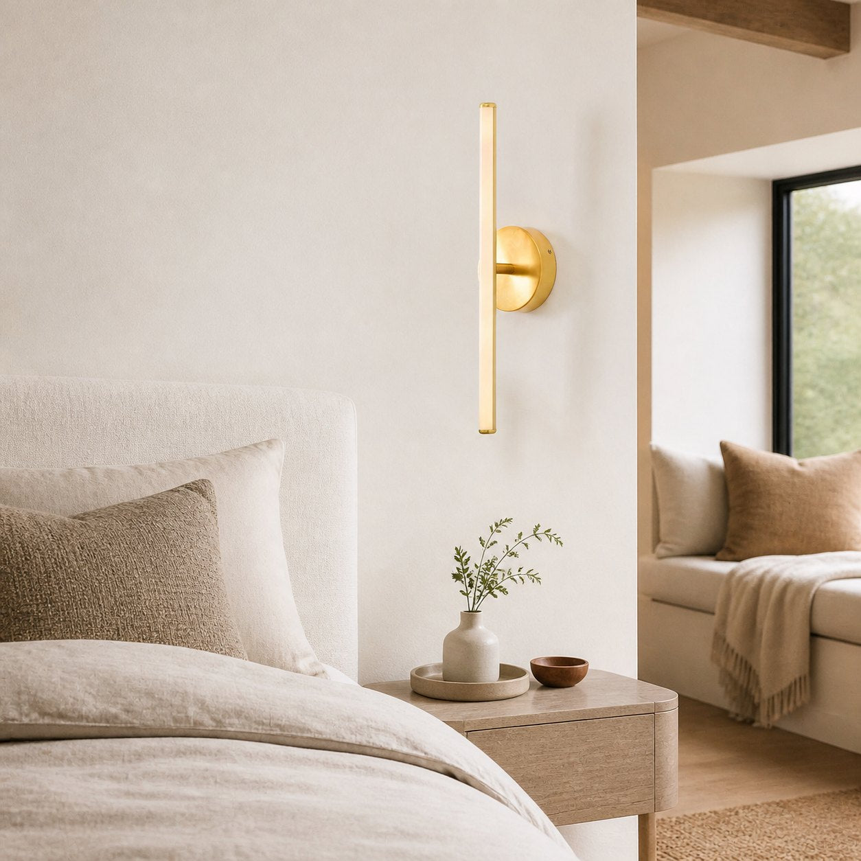 Voro Modern LED Wall Sconce - Metal Bathroom & Hallway Lighting Fixture
