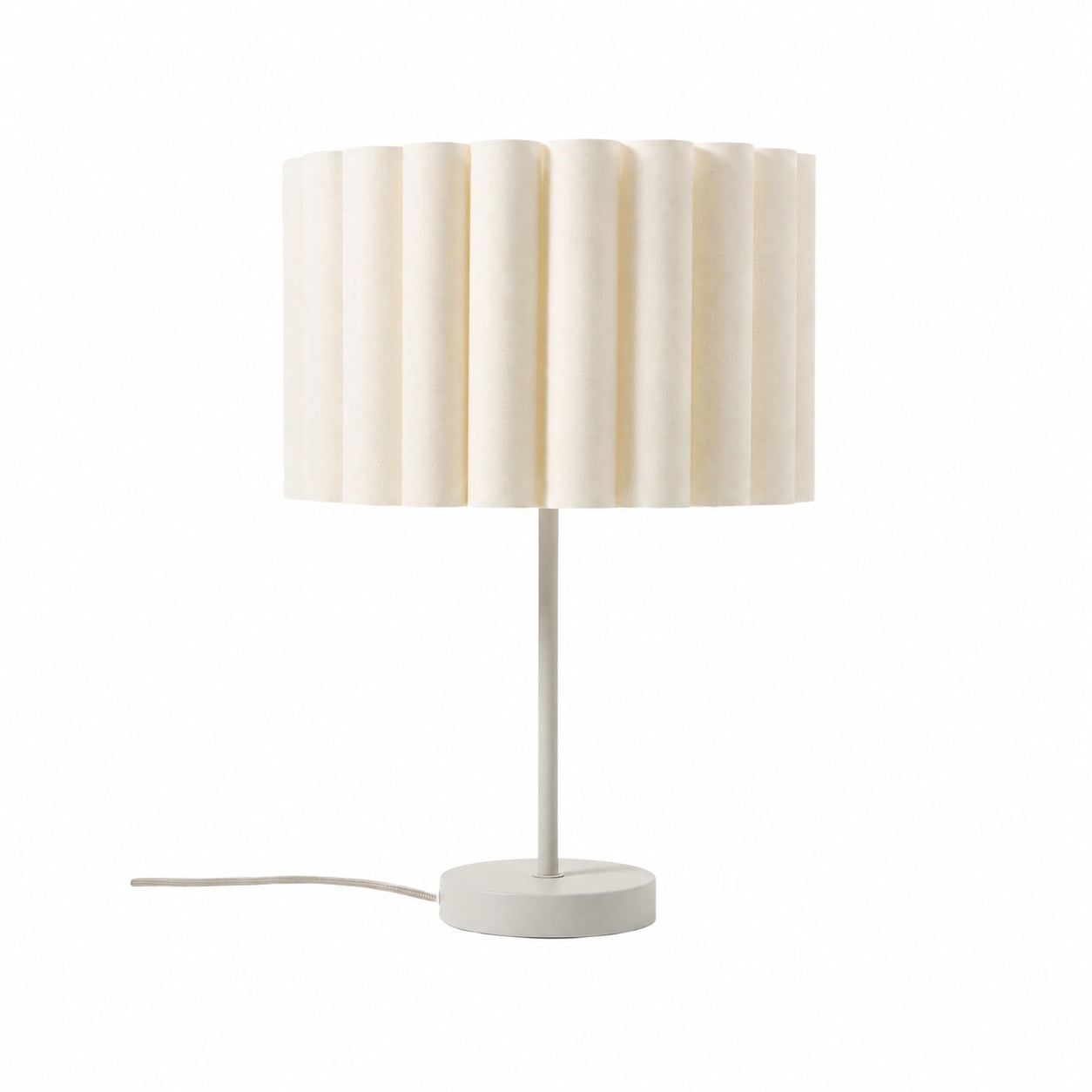 Velura Table Lamp - Beige Linen Shade in Light Beige