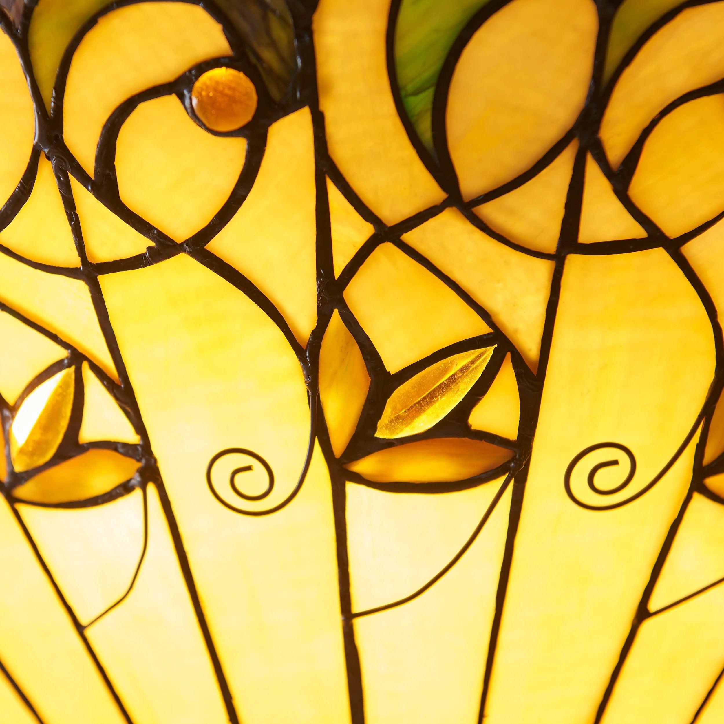 TF Jamelia Light - Decorative Art Glass - Flush Mount Timeless Style for Hallway