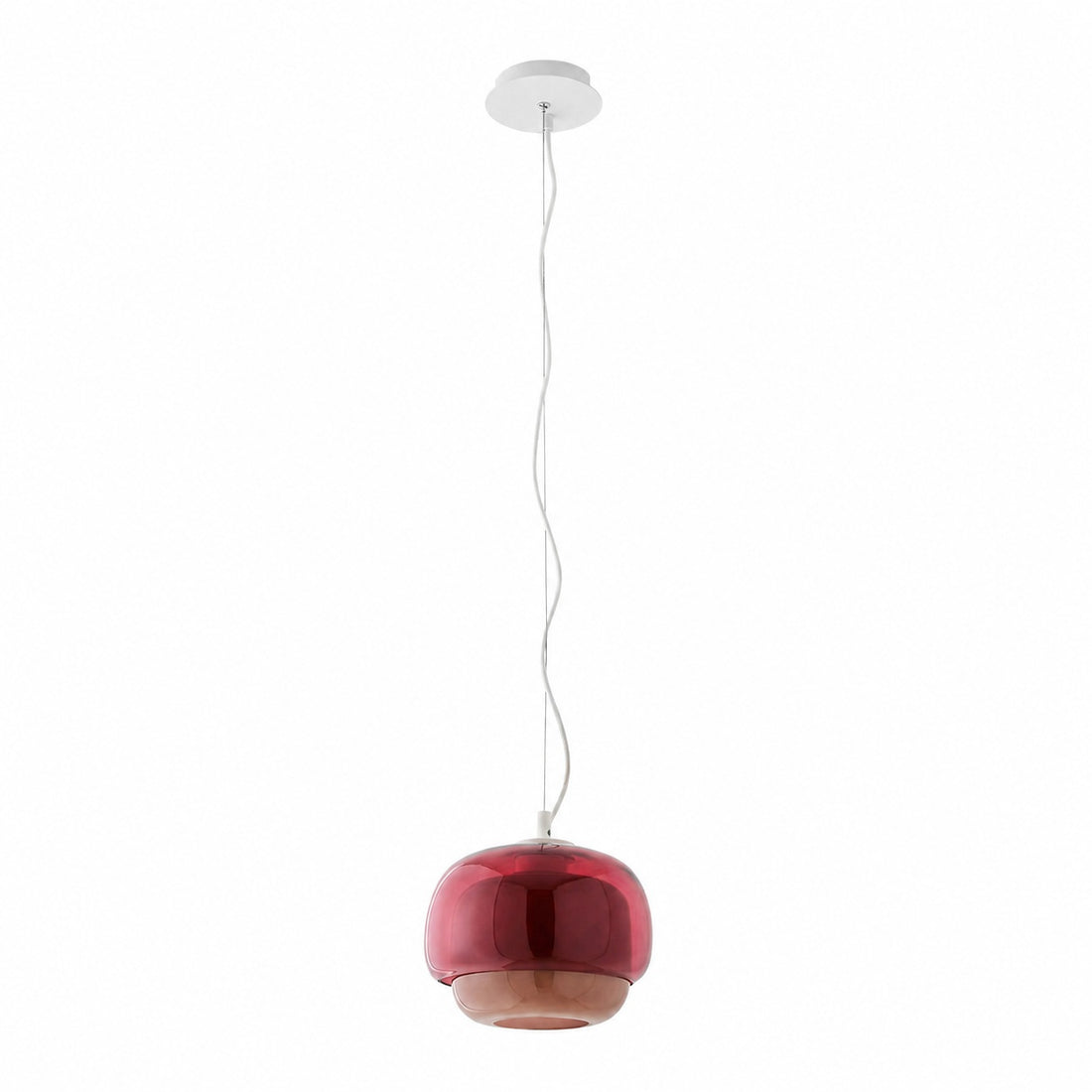 Clinco Modern Mushroom Pendant Light - Colored Glass Hanging Light