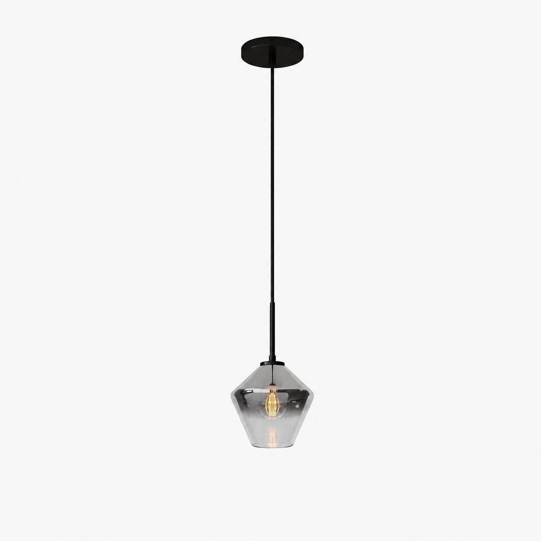 Merin Transparent Glass Sculpture Geometric Chandelier