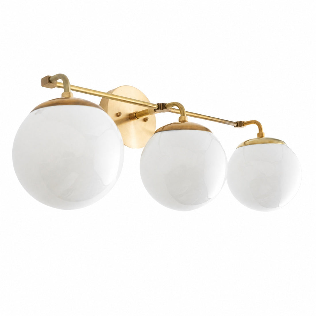 Glorica Glass Wall Sconce - Modern Vintage Vanity Light Fixture