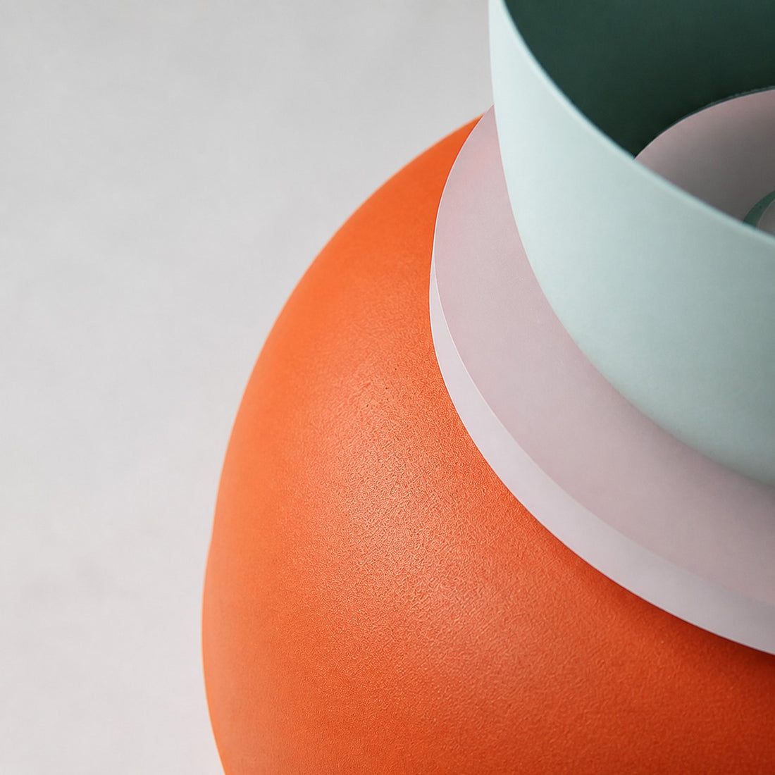 Acrybowlia Sculptural Acrylic Pendant Lamp with Colorful Layered Bowl Form for Island Lighting N35