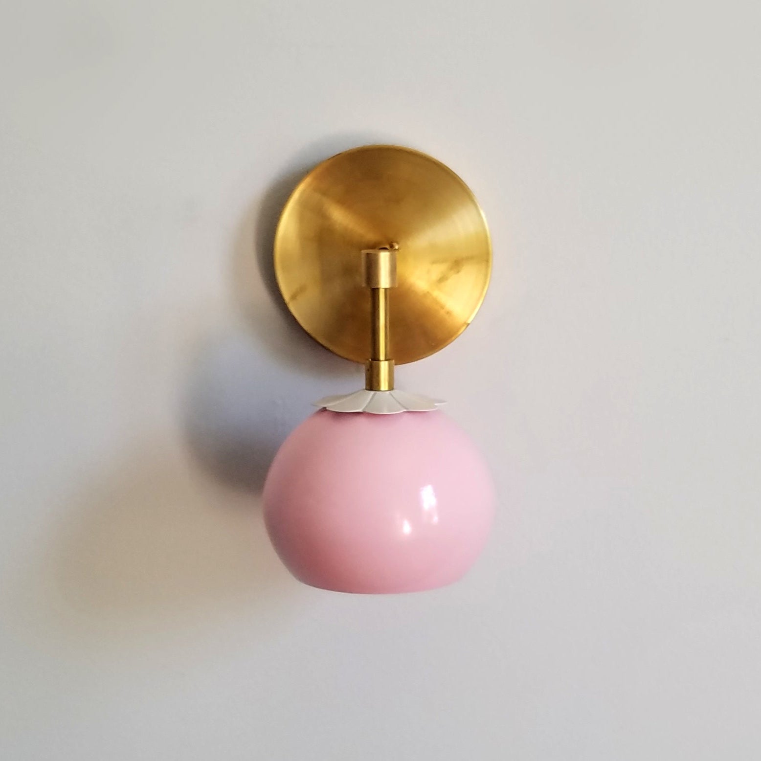 Flower Wall Sconce - Brass & Chrome Options, Cozy Home Lighting