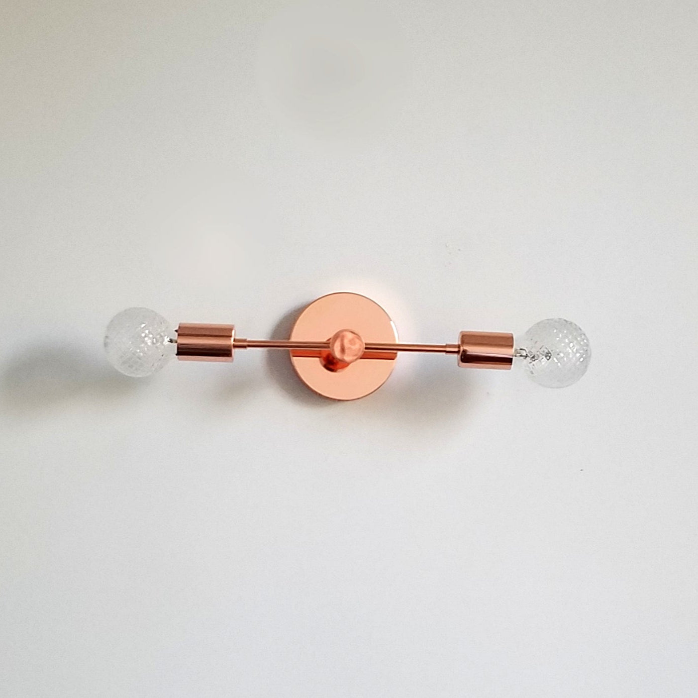 Modern Copper Wall Light - Bedroom, Hallway & Bathroom Accent