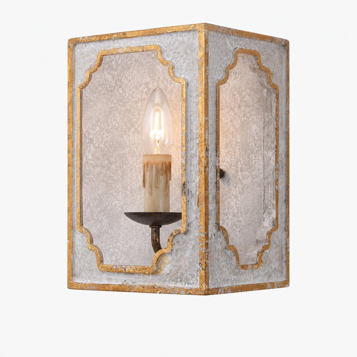 Boho Rustic Cube Sconce