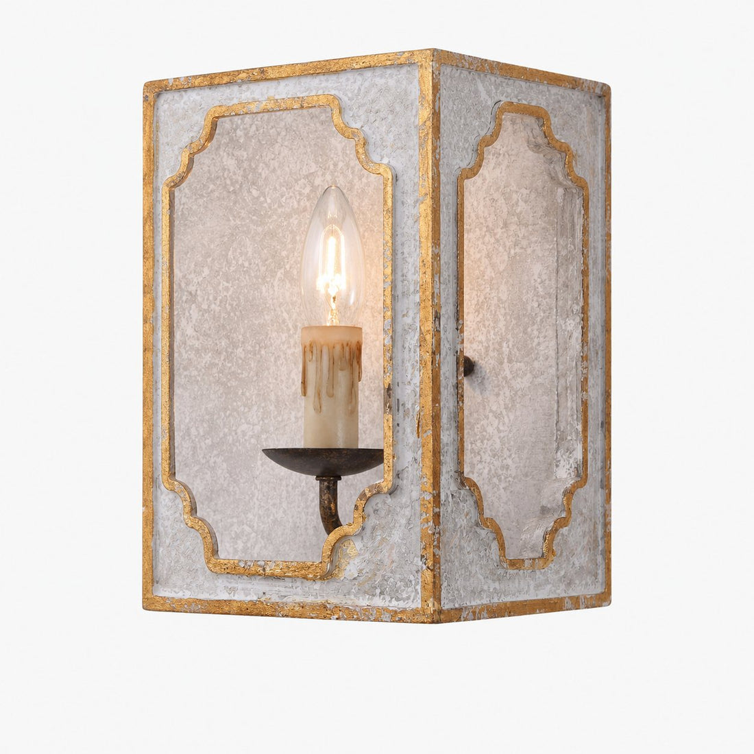 Boho Rustic Cube Sconce