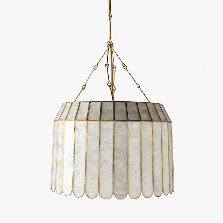Lumica Capiz Faceted Pendant Light - Elegant Natural Shell Design