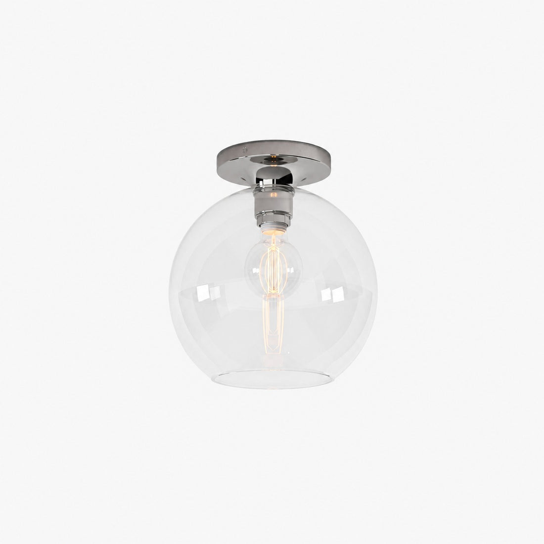 Selvion Modern Globe Pendant Light - Damp-Rated Bathroom Lighting - Luxe Glass Shade