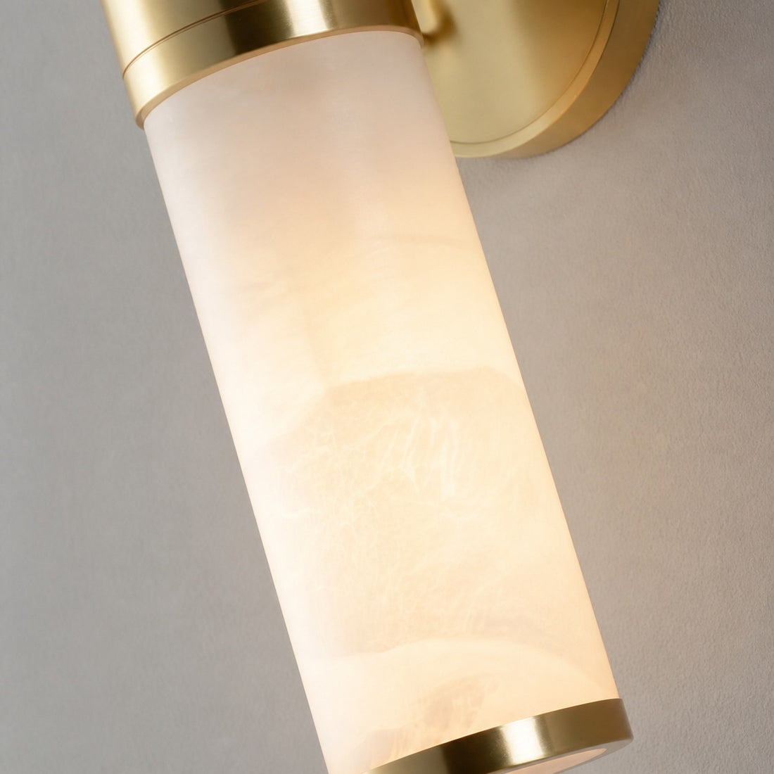 Nexorae Modern Alabaster Wall Lamp Sculptural Vertical Design For Living Room Bedroom Hallway