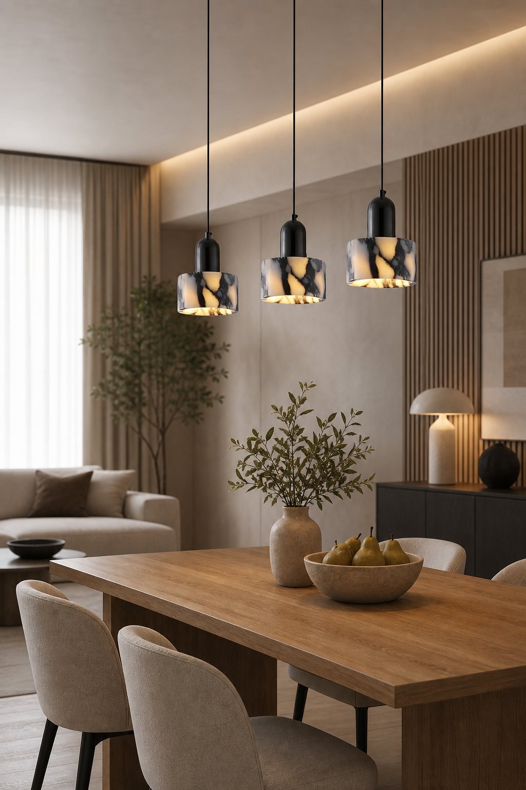 Dekum Marble Pendant Lamp