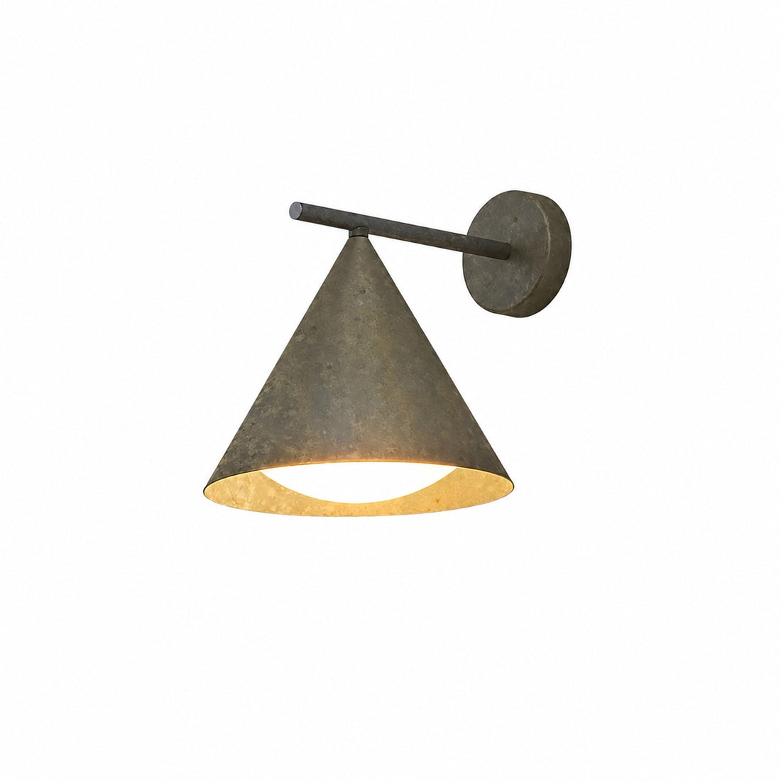Ivoran Wall Sconce - Metal Acrylic Cone LED Wall Lamp for Living Room