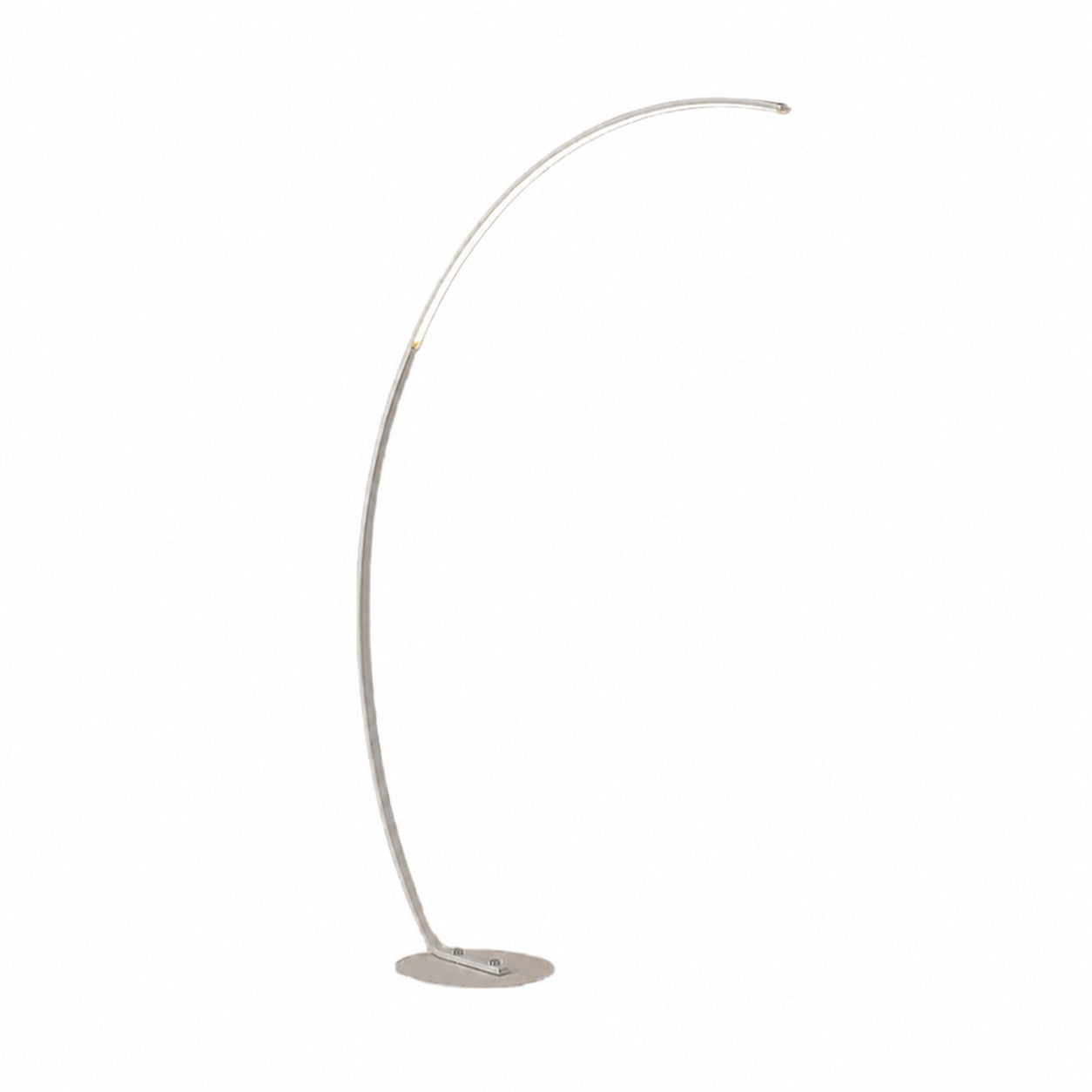 Lirra Minimal Curved Floor Lamp – Elegant Metal Accent for Living Spaces