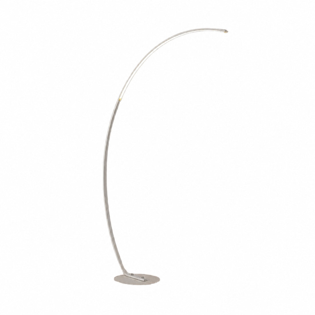 Lirra Minimal Curved Floor Lamp – Elegant Metal Accent for Living Spaces