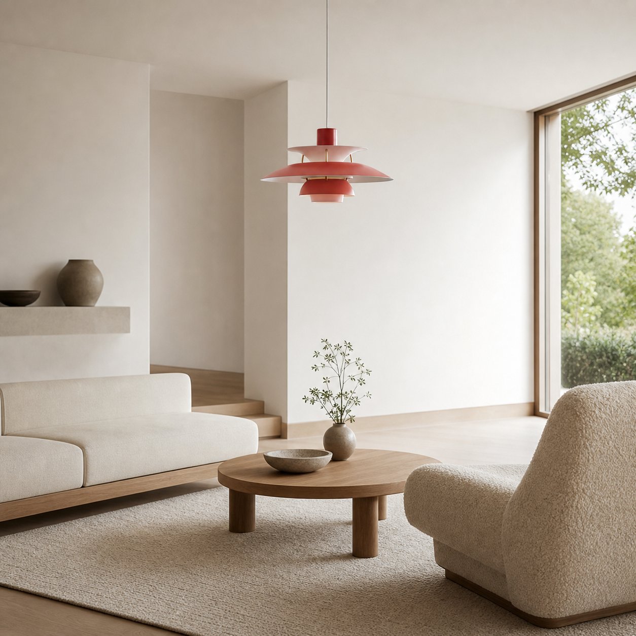 Layora Modern Scandinavian Pendant Light – Multi-Color Aluminum Design for Dining and Living Room N38