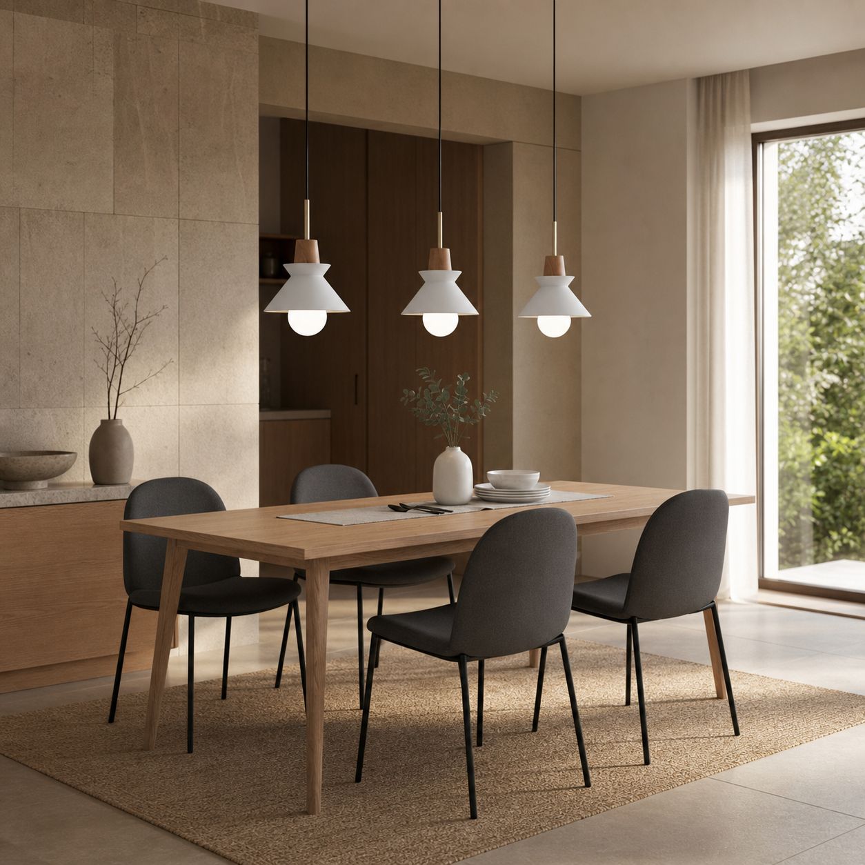 Halotaper Minimalist Tapered Pendant Lamp – Contemporary Decorative Lighting for Home
