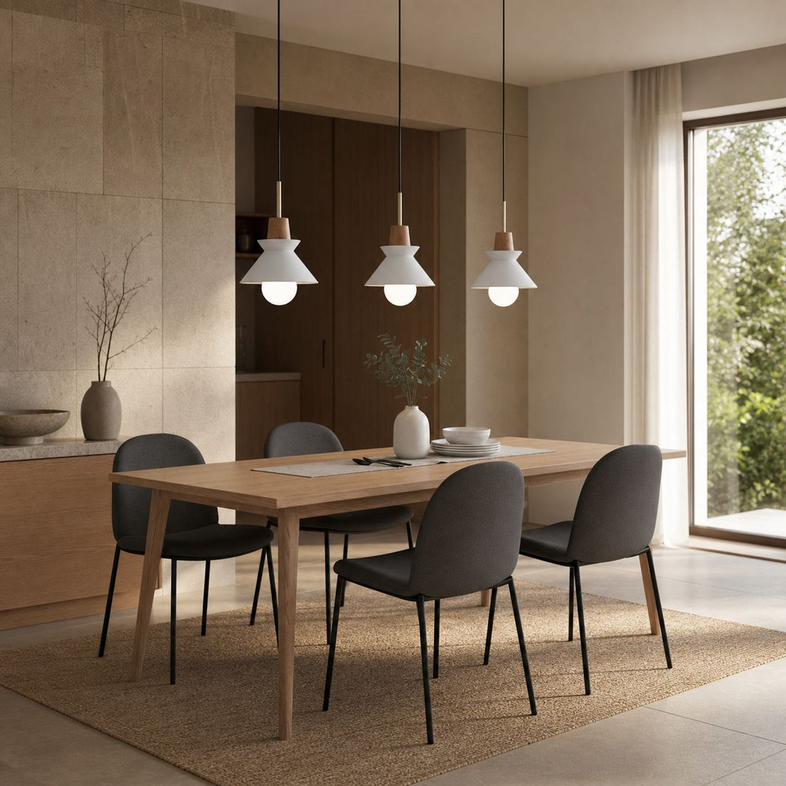 Halotaper Minimalist Tapered Pendant Lamp – Contemporary Decorative Lighting for Home