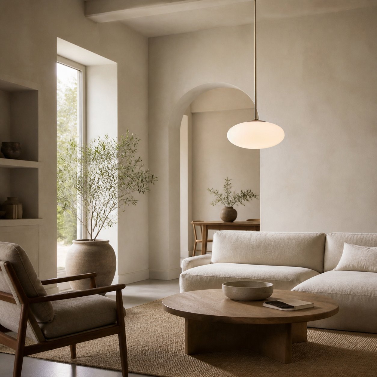 Ovalitus Elegant Oval Pendant Brings Mood Lighting for Kitchen Island