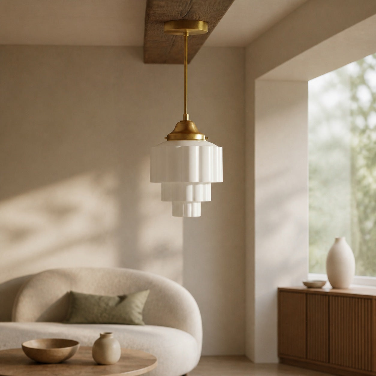 Geotower Glass Pendant Light - Elegant Home Lighting