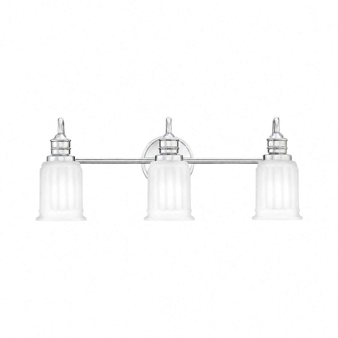 Lirra Bathroom Metal Wall Lamp with Glass Shade - Damp Rated Wall Sconce