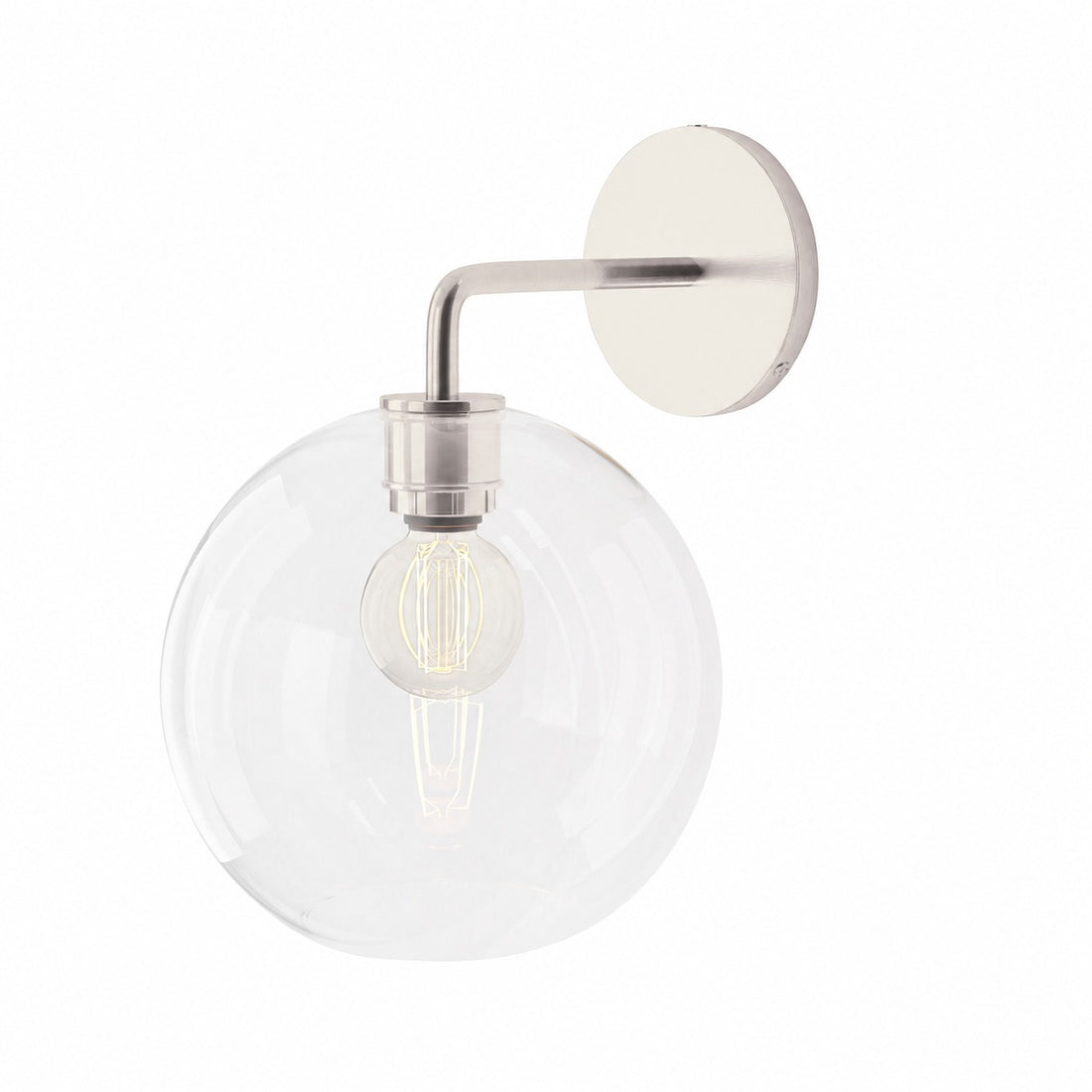 Selvion Artistic Globe Sconce Light - Handcrafted Glass Sculptural Wall Fixture
