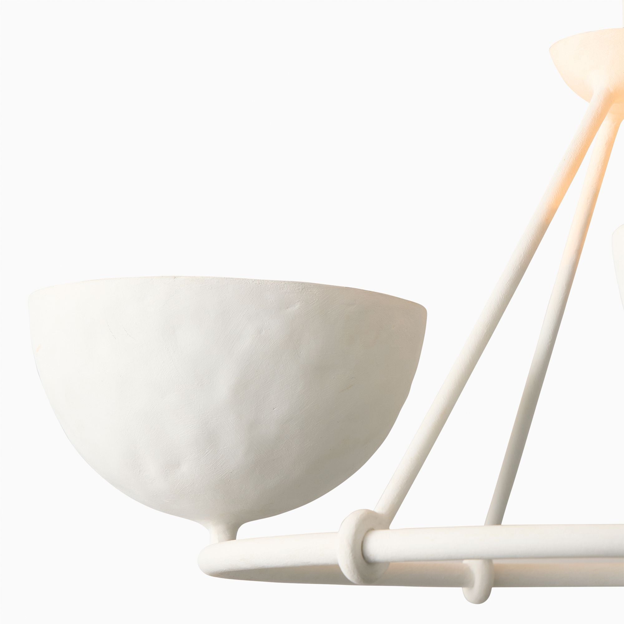 Plara Multi‑Light Chandelier – Modern Polyresin and Plaster for Dining & Foyer