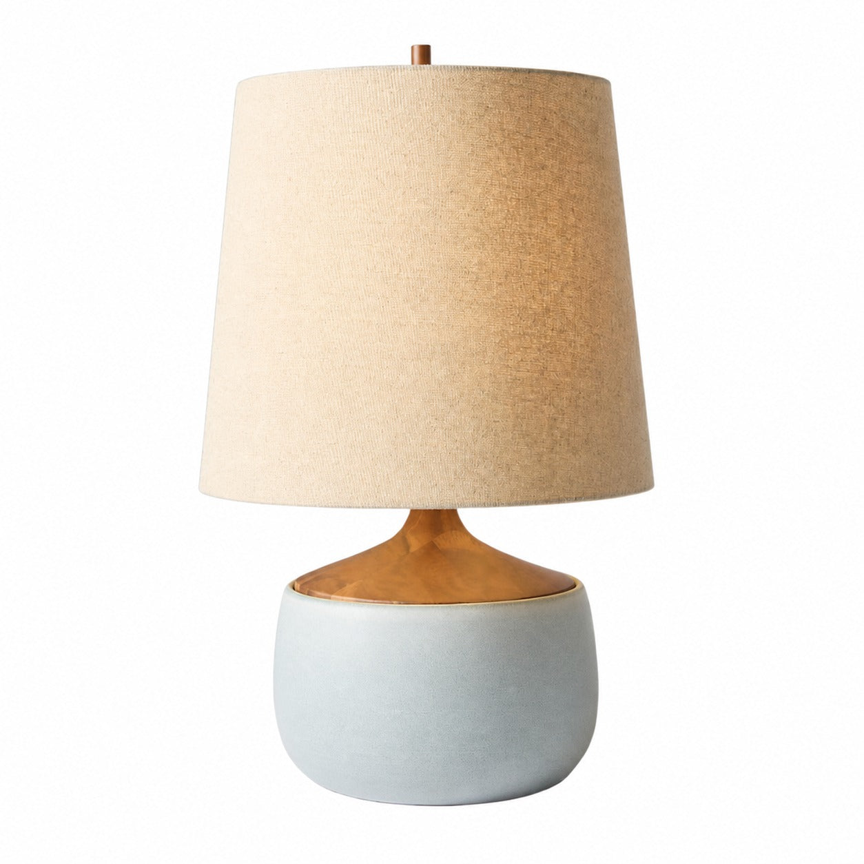 Avero Contemporary Table Lamp - Textured Cement Design for Living Room and Office