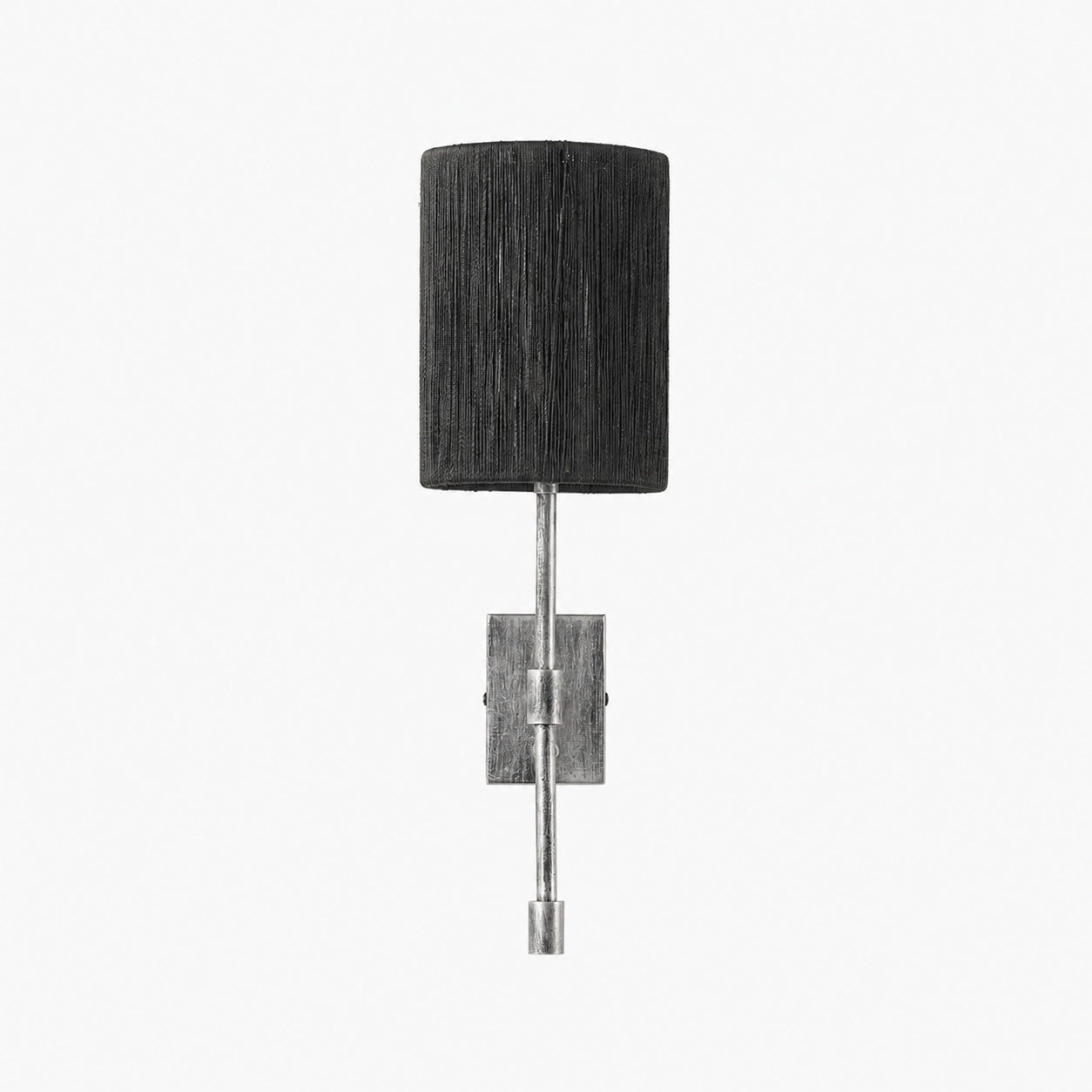 Atticus Fabric Shade Wall Sconce - Modern Brass Wall Light for Bedroom and Hallway