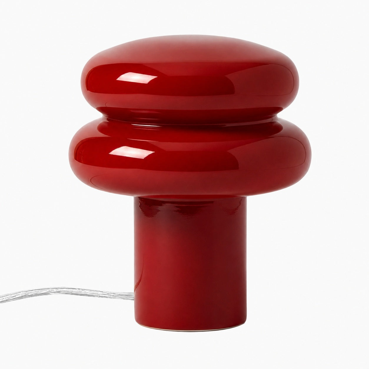 Orra Small Opal Table Lamp - Mushroom Glass Lamp for Living Room