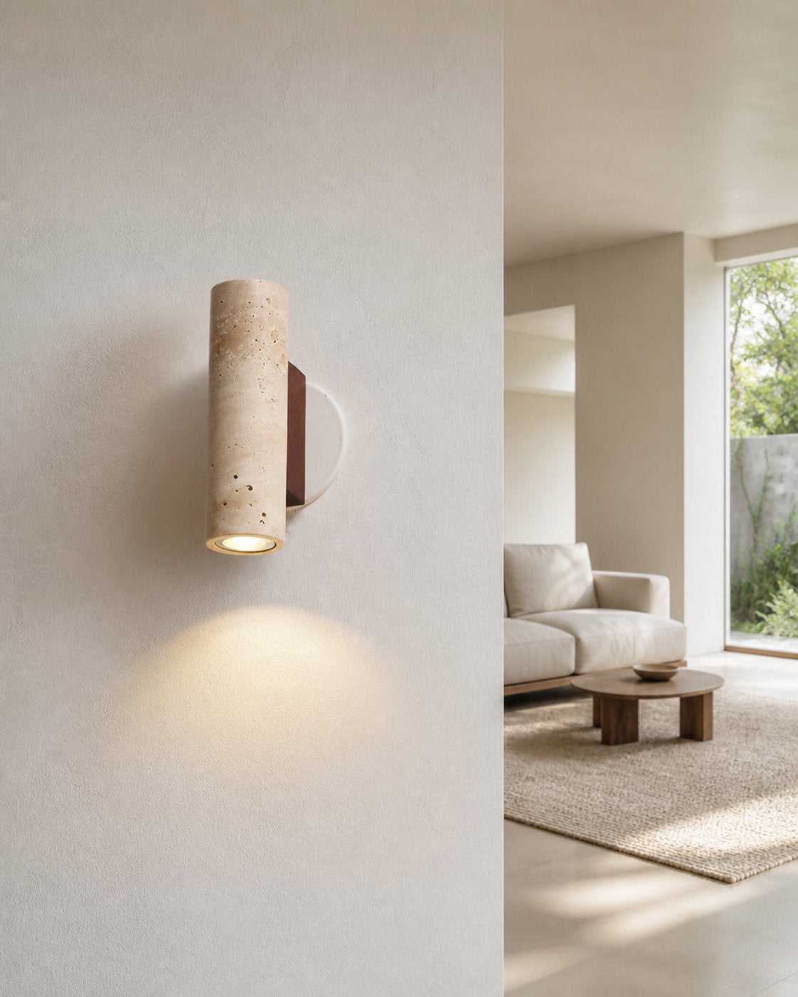 Modern Sculptural Metal Wall Lamp – Minimalist Sconce for Bedroom Living Room Hallway