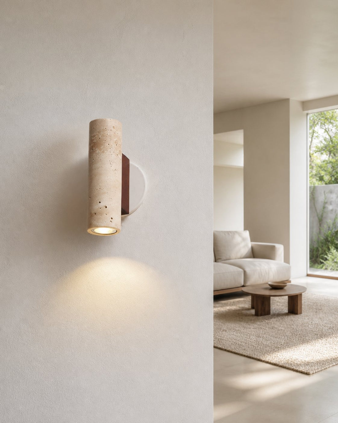 Modern Sculptural Metal Wall Lamp – Minimalist Sconce for Bedroom Living Room Hallway