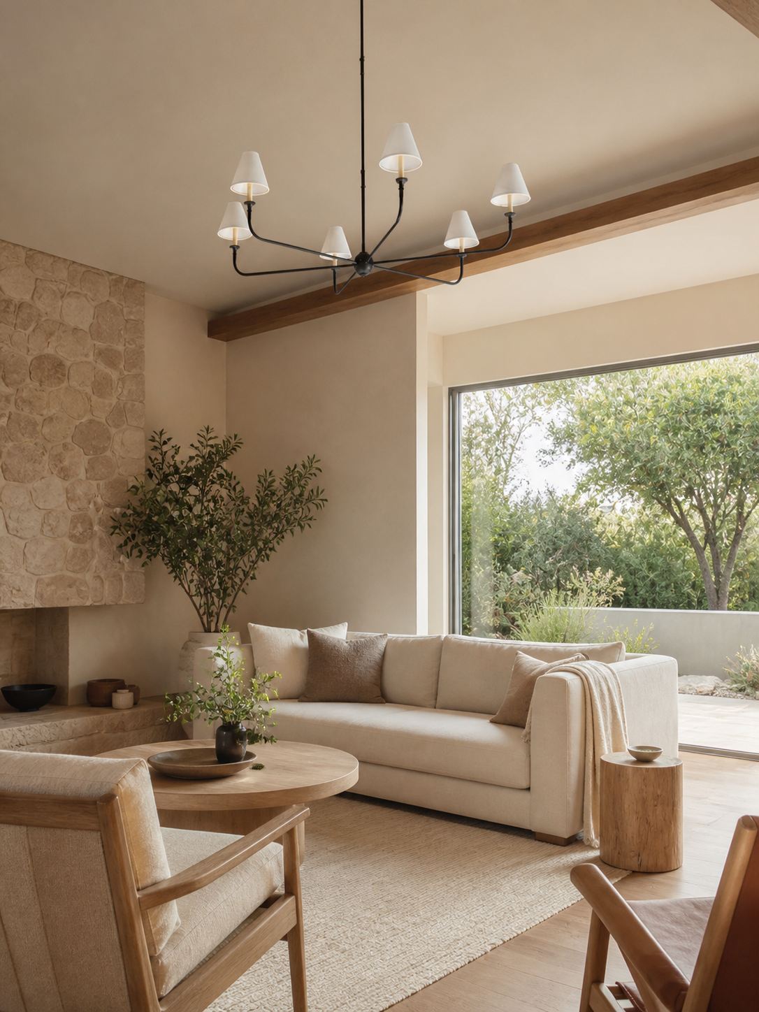 Piaf Grande Modern Industrial Metal Chandelier