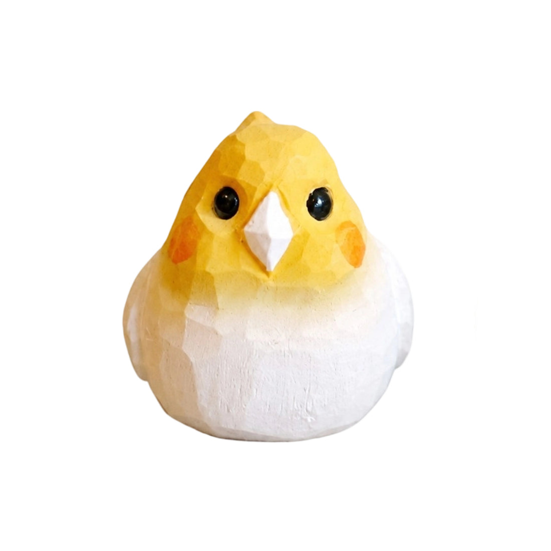 Cute Carved Wooden Bird Ornament