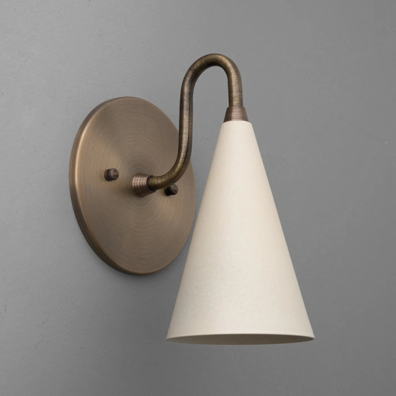 Retro Wall Sconce – Raw Brass, Antique Brass & Black Finish