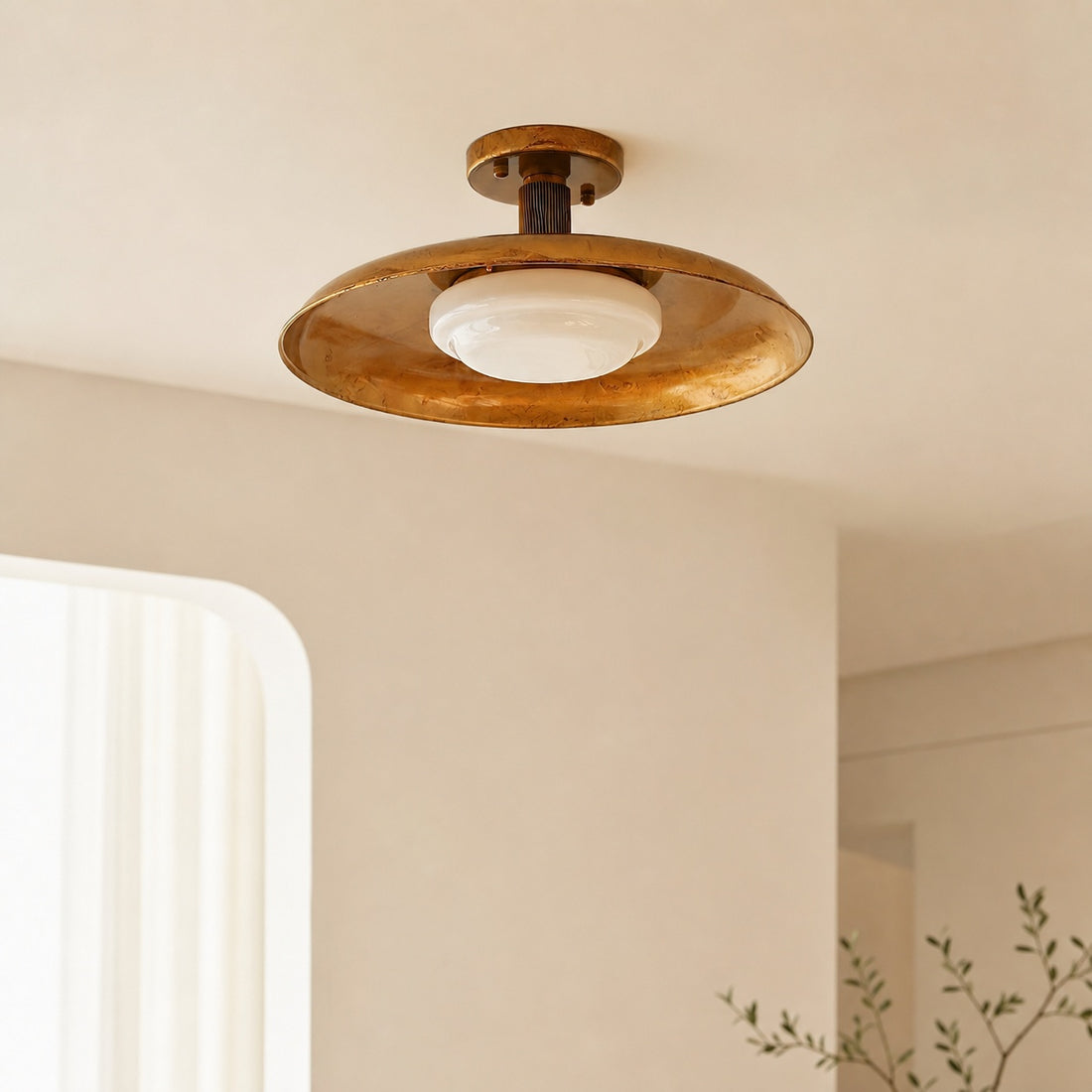Pot-Lid Style Flat-Panel Ceiling Light