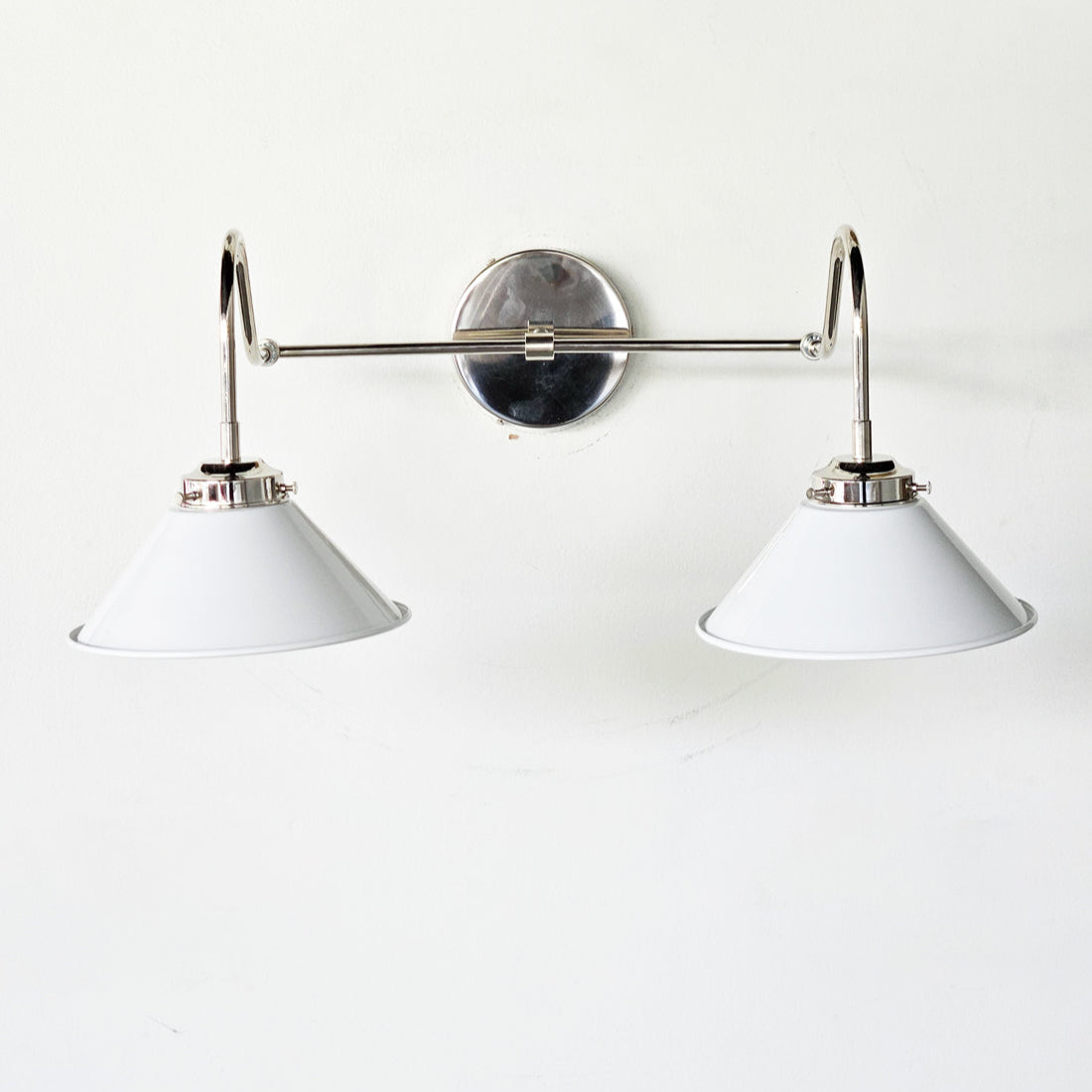 Various Colors Double Wall Sconce Light - Elegant Cone Shade