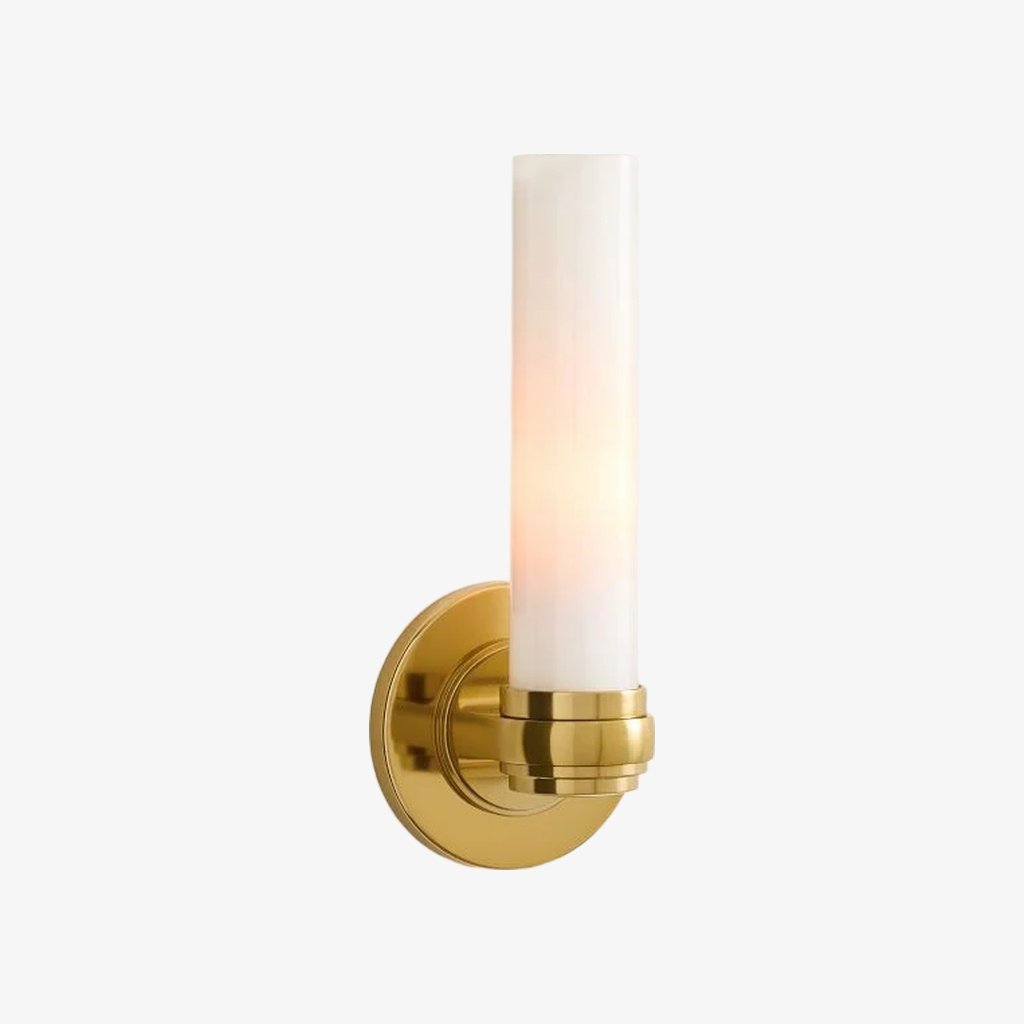 Roven Modern Wall Sconce Inspired with Glass Cylinder Shade - Versatile Accent For Living Room