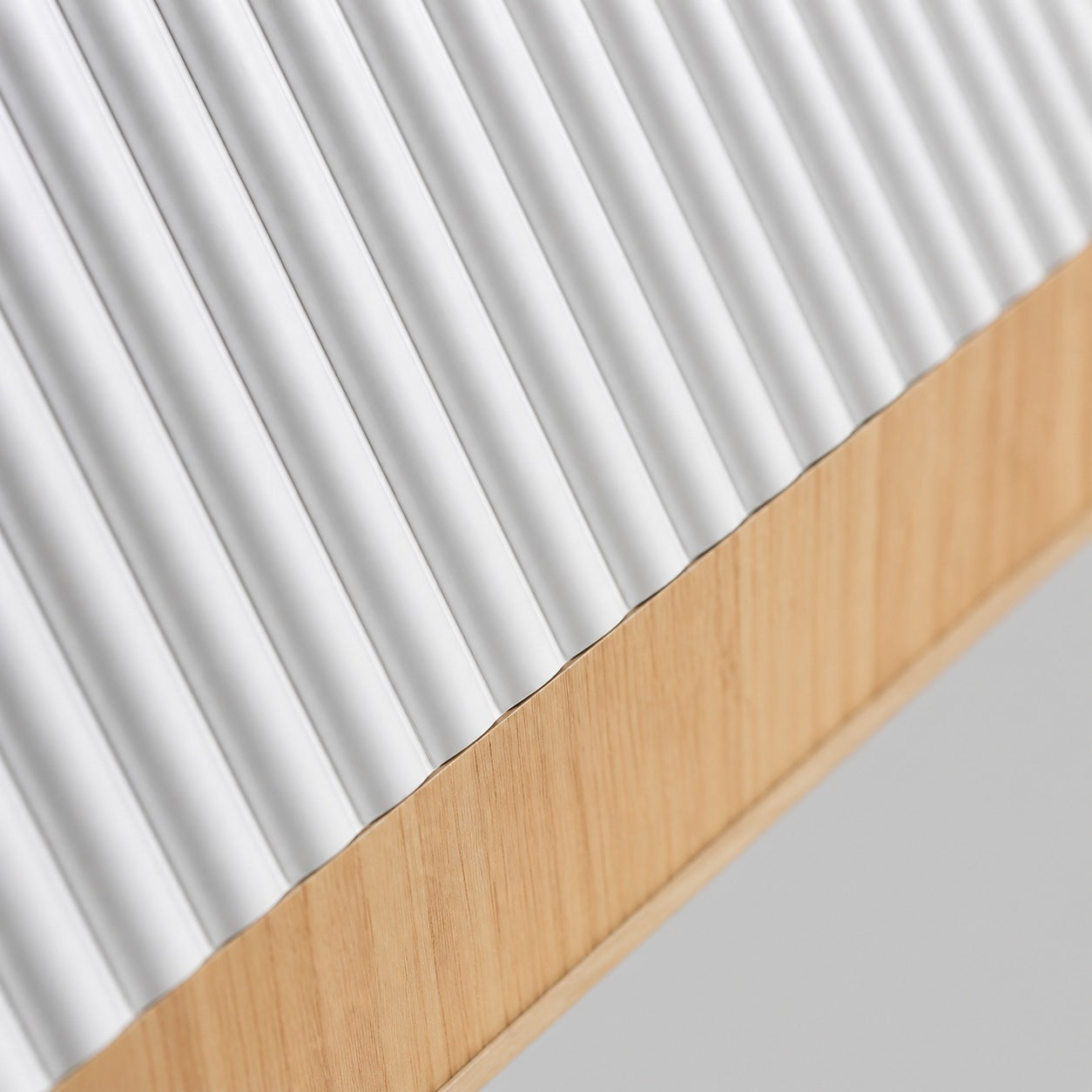 Ribravo Modern Ribbed Textured Shade Ceiling Lamp - Modern Minimalist Lamp for Living Room