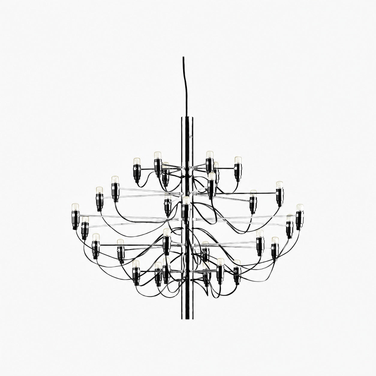 Tendrila Contemporary Multi-Light Chandelier - Industrial-Inspired Design Metal Suspension for Lounges N01