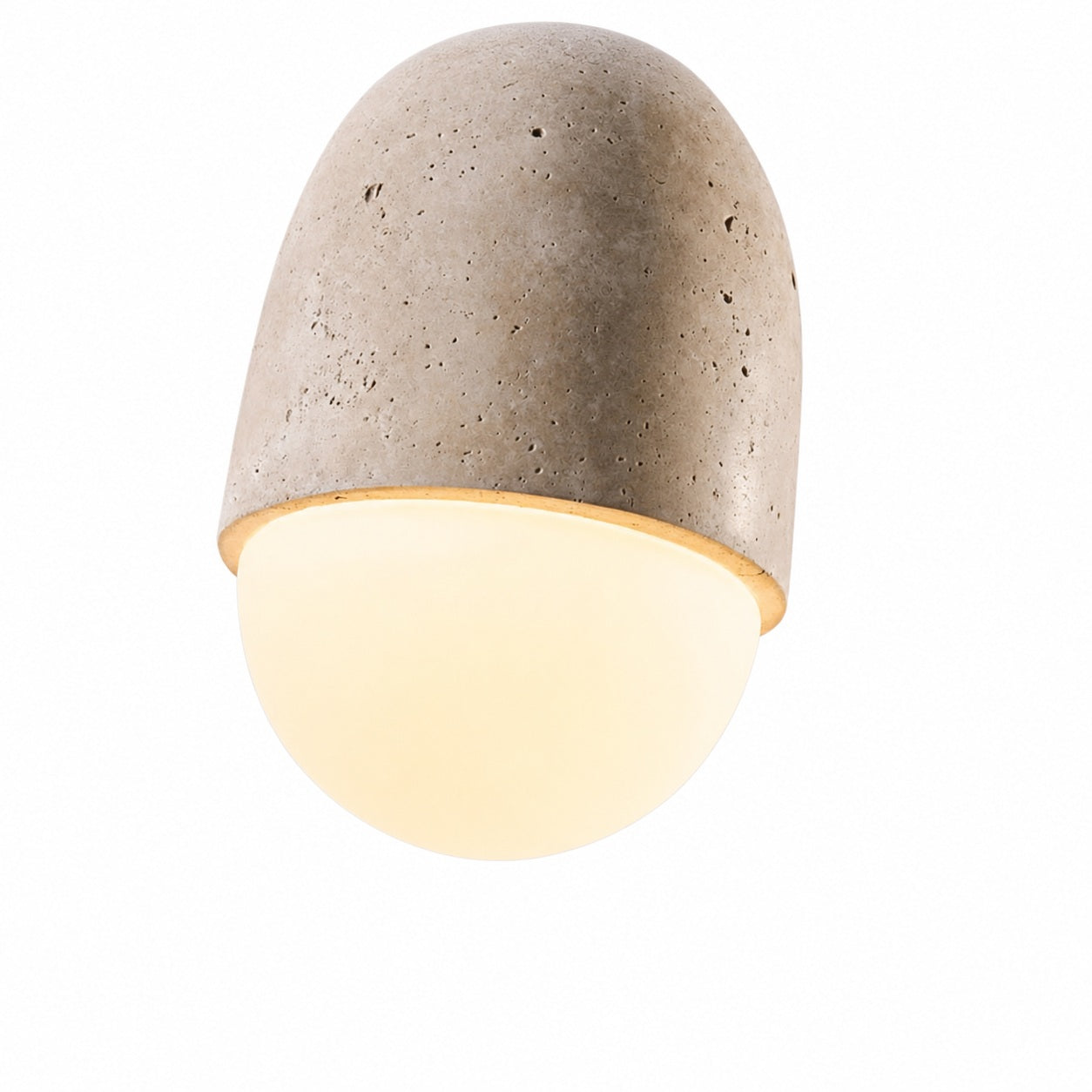 Orbaltis Modern Orb Cluster Pendant - Natural Stone and Glass Hanging Lamp for Living or Kitchen