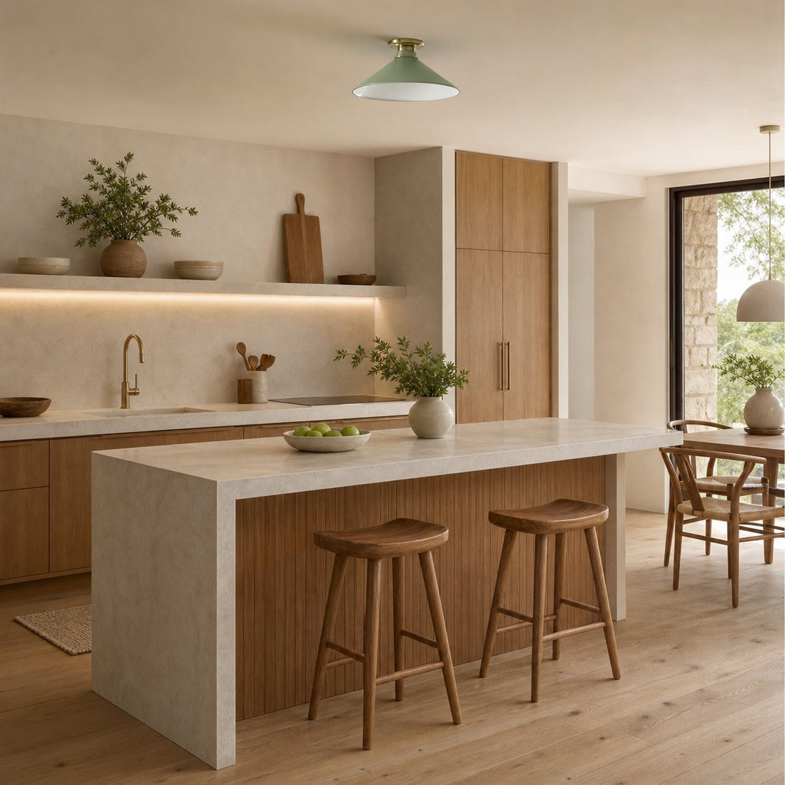 Aurenza Timeless Flush Mount Light - Farmhouse Design with Simple Elegant Charm
