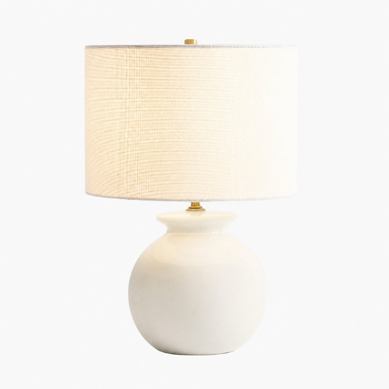 Noria Modern Accent Lamp - Globe Ceramic for Bedroom and Study