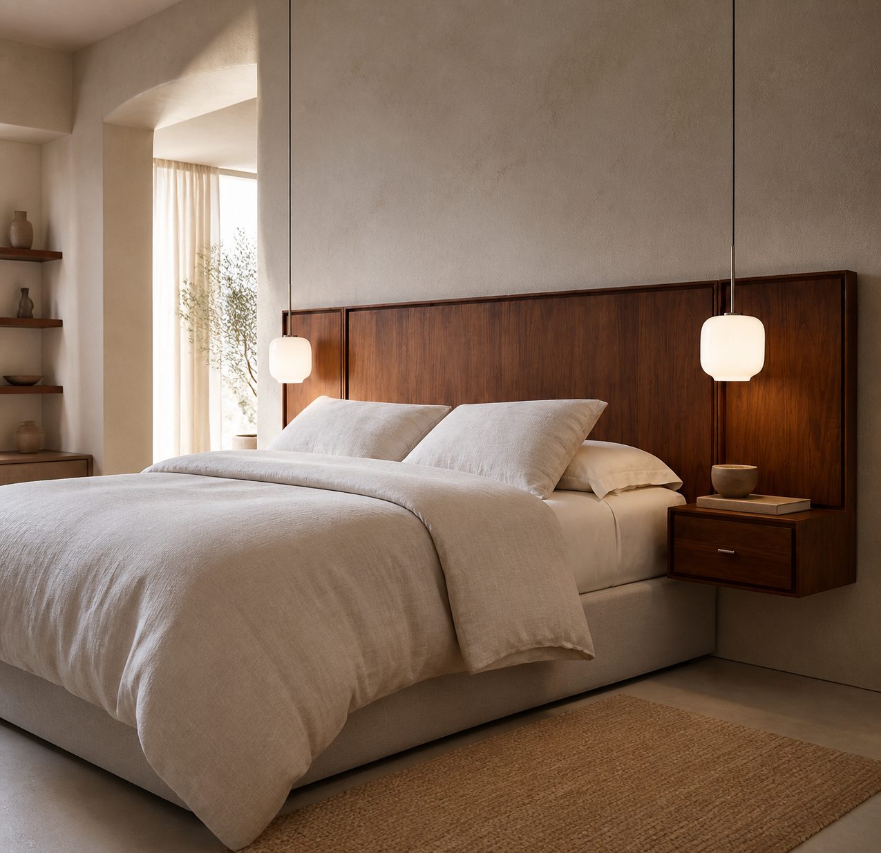 Lumivelle Pebble Pendant Light - Adjustable Glass Shade - Modern Lighting